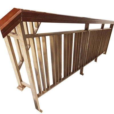 Aluminum Extrusion Stair Handrail Glass Balustrade Banister Fasica Mounted