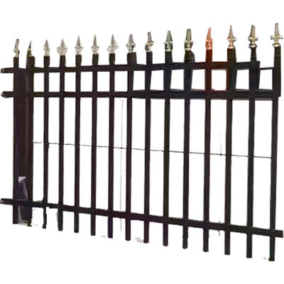 Garden Aluminum Railings Exterior Balustrade Fencing 100mph Wind Resistance