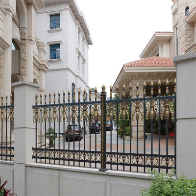 Slat Privacy Black Powder Coated Aluminum Railing Balustrades Handrails For Decks