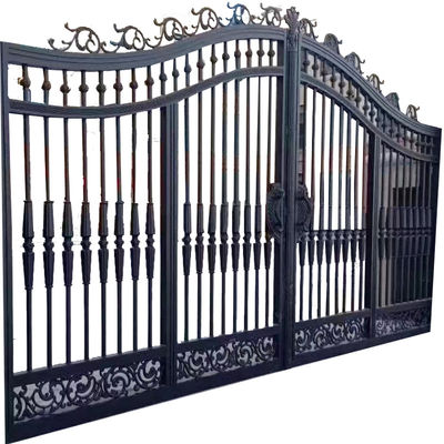 In Swing Aluminum Wrought Iron Rawt Iron Gates Sliding Door ODM