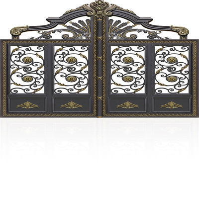 Customized Entry Aluminum Gate Door Auto Open Retractable Swing Styles