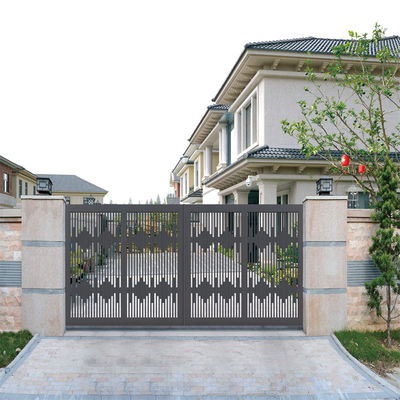 Modern Swing Ironwork Aluminium Fence Gate Powder Coated