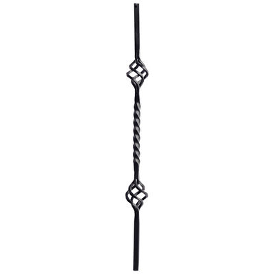 Outdoor Forged Steel Wrought Iron Railing Parts Balusters Decorative Flowers