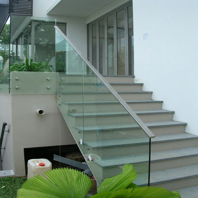 OEM Security Glass Aluminium Railing Channel U Shape For Courtyard Balcony