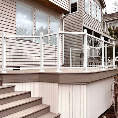 Aluminum Railing for Customer Requirements Customizable Horizontal Slat Fence for Pool and Yard
