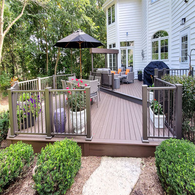 Handrail thiết kế ban công Aluminium hàng rào Trung Quốc Nhà cung cấp tối giản